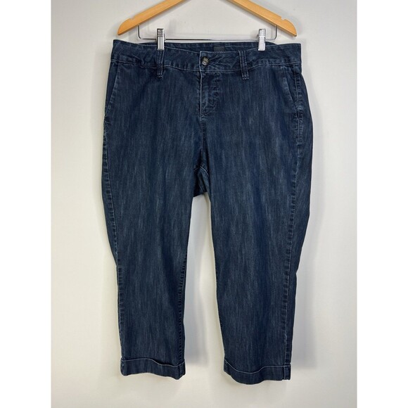 Jag Jeans Women Cropped High Rise Jeans Cuffed 16W - Picture 1 of 8